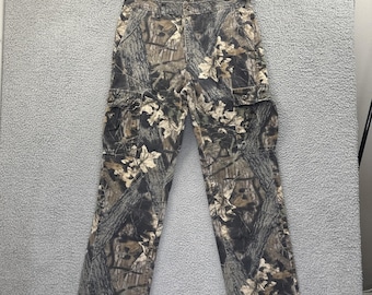 Vintage Mossy Oak Camo Cargo Pants Real Tree Grunge Gorpcore Men's Medium x 32