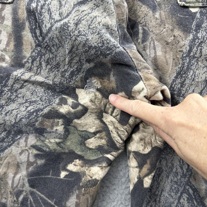 Pantalones cargo vintage de camuflaje Mossy Oak, estilo grunge/gorpcore, talla mediana x 32 para hombre. imagen 6