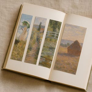 Monet Bookmarks: Impressionist Art Prints for Book Lovers (Digital Download)