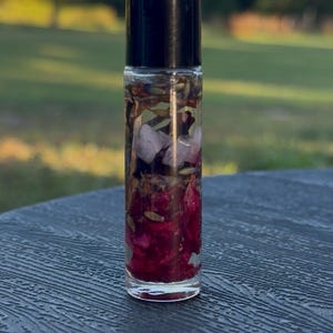 Love & Attraction Spell Oil Roller: Rose Quartz Crystal Infused Ritual