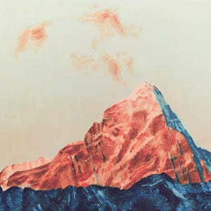 Mountain Peak Oil Painting