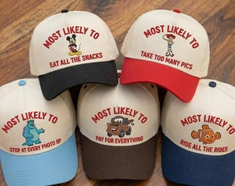 Disney Family Vacation Hat 2026, Custom Disneyland Squad Cap, Matching Disney World Trip Outfit Hat