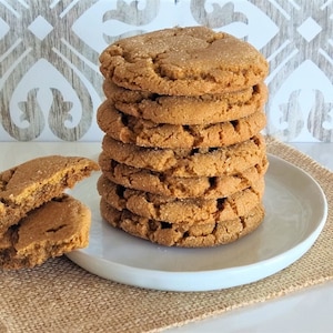 Ginger Molasses Crinkle Cookies