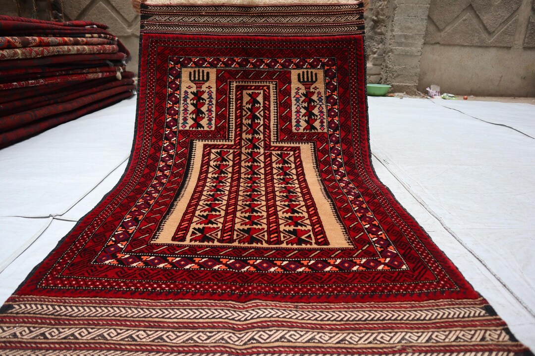 Muslin Rug 2x4 Ft Afghan Prayer Rug, Muslim Prayer, Muslim Prayer Rug, Handmade ...