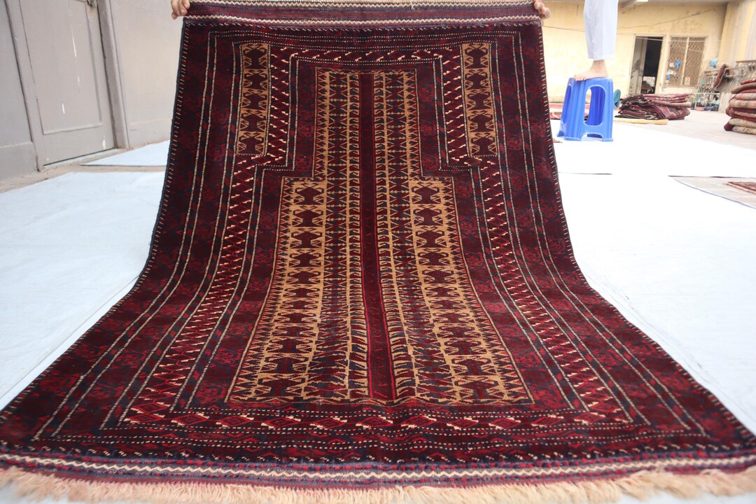 Muslin Rug 2x4 Ft Afghan Prayer Rug, Muslim Prayer, Muslim Prayer Rug, Handmade ...