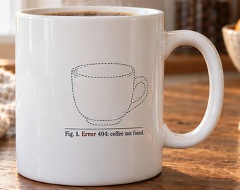 Web Developer Mug - Error 404 Coffee Not Found