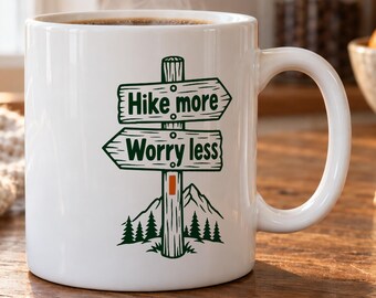 Hiking Mug - Hike More Worry Less