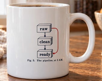 Data Engineer Mug - Pipeline Diagram