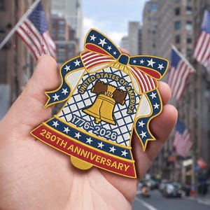 Embroidered USA 250 Anniversary Patch, 250th Anniversary Gifts, 1776–2026 USA,Patch for Jackets, Hats, Bags & Shoes, Iron On Sew On Applique