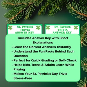St. Patrick's Day Trivia Quiz – 50 Irish Fun Facts (printable PDF) - Etsy