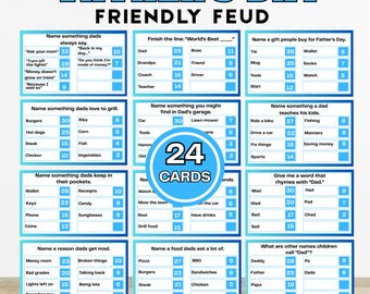 Vriendelijke vetegame voor Vaderdag | Afdrukbaar gezelschapsspel voor vader, familie en vrienden (digitale download)