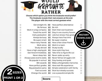 Spel zou eerder afstuderen | Class of 2026 Graduation Party-activiteit | Leuke afstudeerfeestjes