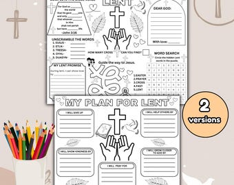Lent Coloring Page for Kids | Activity Placemat | Kids Ministry, Sunday ...