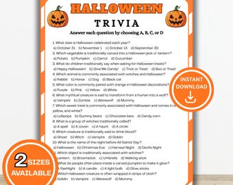 Halloween Trivia Game | Halloween Trivia Questions | Halloween Quiz | Halloween Party Games for Kids Teens Adults | Fun Family Game Night