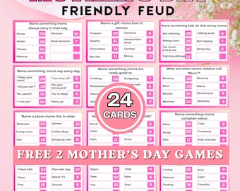 Mors dag-vänligt fejdspel | Utskrivbart partyspel för mamma, familj och vänner (digital nedladdning)