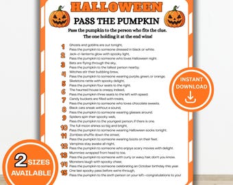 Pass the Pumpkin Game | Halloween Pass the Prize Game | Halloween Party Game | Left Right Game | Halloween Games for Kids Teens Adults
