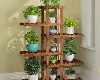 Wood Plant Stand /6 Tier