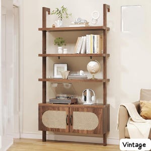 72&quot; Tall Industrial/ Bookshelf Ladder /1&quot; Thick Wood