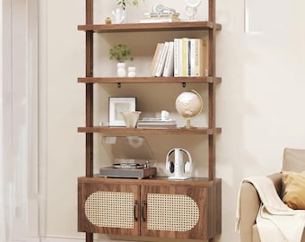 72" Tall Industrial/ Bookshelf Ladder /1" Thick Wood