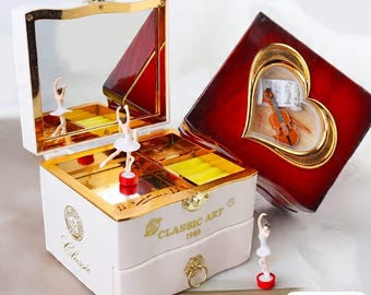 Girls gifts/Musical Jewelry Box /Classic Rotating Ballerina Dancer Music Box