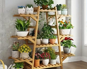 Modern Multi-Layered Plant Rack: Balcony & Living Room Storage