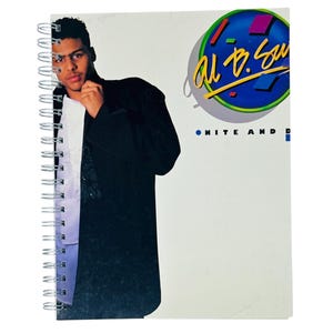 Vintage Al B. Sure! Album Cover Notebook: Upcycled 80s Music Gift