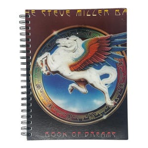 Vintage Steve Miller Album Cover Notebook: Repurposed 70s Vinyl