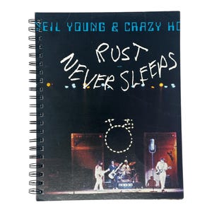 Vintage Neil Young Album Cover Notebook: Repurposed Vinyl, 70s Music