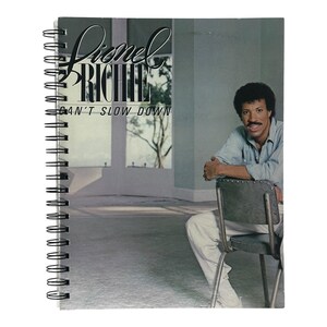 Vintage Lionel Richie Album Cover Notebook: Upcycled 1980s Music Gift