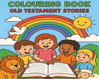 Libro para colorear de la Biblia del Antiguo Testamento para niños/ Actividad cristiana imprimible/ Escuela dominical PDF