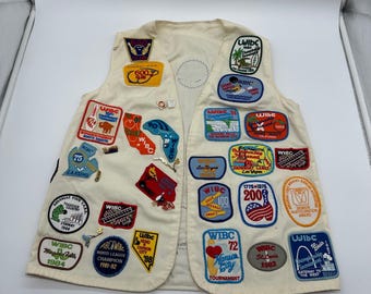 VTG Bowling Vest Patch Collection AR State WBA League Champion Memorabilia 70s