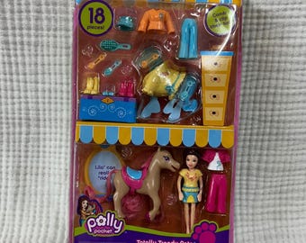 Polly Pocket 2006 Totally Trendy Pets Groovy-Glam Pony Lila New/Sealed