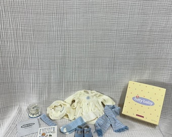 American Girl Bitty Baby Winter Wonderland set Complete Snow Globe-Retired NIB