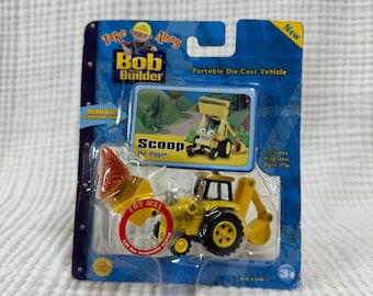 2005 Bob The Builder Take Along Scoop The Digger Die-cast W/Collector Card (New)