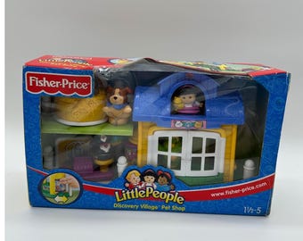 VTG Fisher Price Little People Discovery Village Pet Shop 2004 New in open box