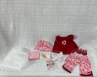 American Girl Bitty Baby Heart to Heart Set Valentines day Read description