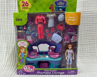 Rare 2004 Polly Pocket Club Groove Glamour Lounge featuring Lea NEW