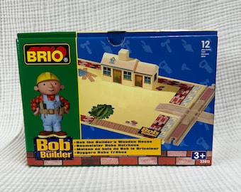 New Brio Bob the Builder's Wooden House (model 32813) NOS collectible Wooden set