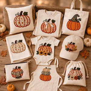Pumpkin Applique - Fall Machine Embroidery Design, Pumpkin Embroidery File, Halloween Applique Design, Thanksgiving Applique Design