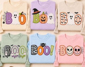 Halloween Boo Halloween Bundle Applique Embroidery Design, boo Halloween embroidery pattern,  gifts for Halloween, Instant Download
