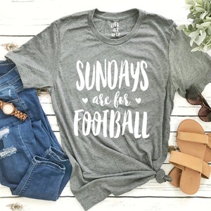 Best Football Shirt Sundays are for Football . UNISEX Tee. XS 3XL . Cute Shirt . Brunch Shirt . Southern Tee . Graphic Tee. image 1