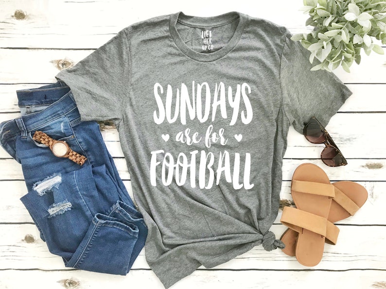 Best Football Shirt Sundays are for Football . UNISEX Tee. XS 3XL . Cute Shirt . Brunch Shirt . Southern Tee . Graphic Tee. image 1