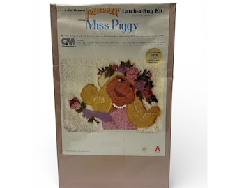 Colección de Muppets vintage de Jim Henson, Miss Piggy, kit de alfombra de 50 x 68 cm (nuevo)
