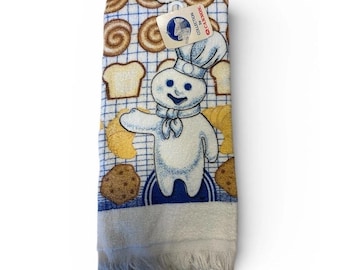 Toalla de cocina Pillsbury Doughboy vintage de 1988 de Cannon NOS Retro Baking