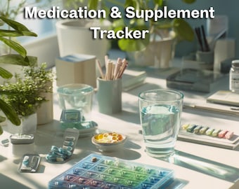 Seguimiento de medicamentos y suplementos, registro de efectos secundarios y dosis diarias