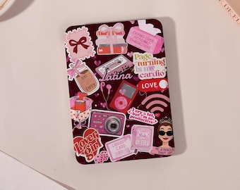 Camera Pink Kindle Case/Paperwhite Case/Kobo Case, Kindle 8 10 11 12th,Paperwhite 10 11 12th,Colorsoft, Kobo Clara/Libra,Personalized Name
