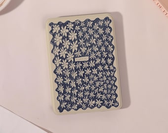 Simple Flower Kindle Case/Paperwhite Case/Kobo Case, Kindle 8 10 11 12th,Paperwhite 10 11 12th,Colorsoft, Kobo Clara/Libra,Personalized Name