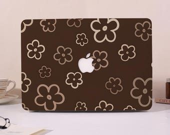 Blooms Brown MacBook Case,Hard Laptop Case for Macbook Air 15/13,Pro 13/14/15/16,Ret 15/13,Macbook Neo,2025 2026,Neo A18 Cover,M4 M5