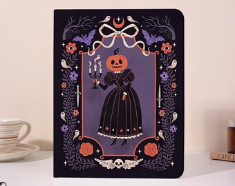 Pumpkin Lady iPad Case with Pen Slot For iPad A16, 2025 Air 7/6/5th 11" 13", iPad Mini 6/7, iPad 10 10.9" 2022, iPad Pro 12.9'' 11" Cover