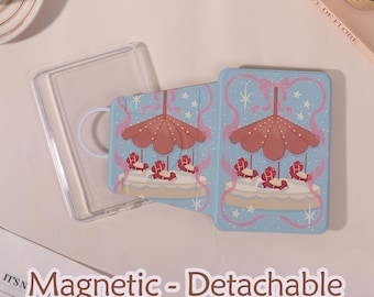 Carousel Detachable Magnetic Kindle case,Magsafe Case, Clear Back, Kindle 10/11/12th, Colorsoft, Paperwhite 11/12th,Customization Gift